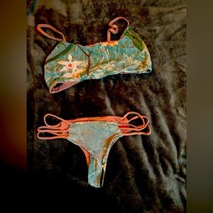 San Lorenzo bikini set reversible colors